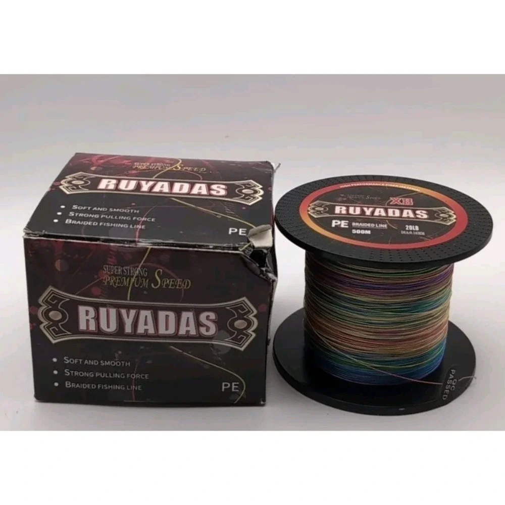 500 M 0.30mm 50lb Braided Fishing Line Multicolor Ruyudas X8‎
